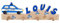 Kindergarderobe - Kleiderhaken Kinder - Holz mit Name (Polizei)
