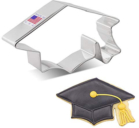Formina per Biscotti Stampo Tappo di laurea 11,43 cm, Prodotto negli Stati Uniti da Ann Clark