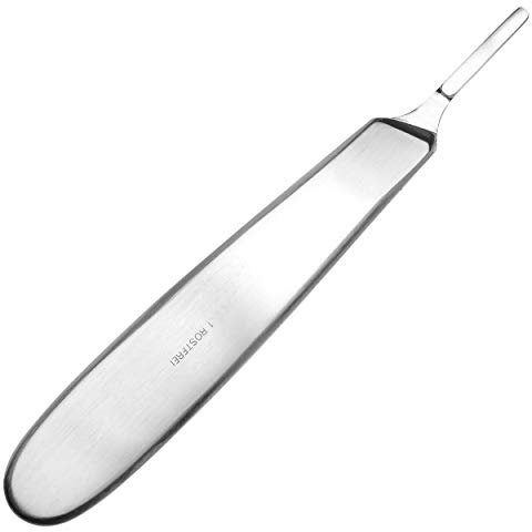 May - Porte-scalpel avec poignée ronde figure n° 4 - manche scalpel - support de lame pour lames clapels jetables - acier inoxydable