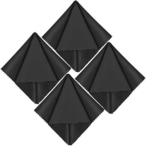 4X GRUTTI Mikrofaser-Reinigungstücher 40 x 40 cm - für LCD-Bildschirme, Objektive, Tablets, Notebooks, Brillen, Mobiltelefone, Fernseher und andere empfindliche Oberflächen