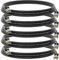 HB-DIGITAL 5x 3m Patchkabel RJ45 LAN CAT 6 Ethernetkabel Netzwerkkabel bis zu 1 Gbit/s CAT 6 Kupfer Profi U/UTP DSL für Patchpanel Switch Router Modem - Schwarz