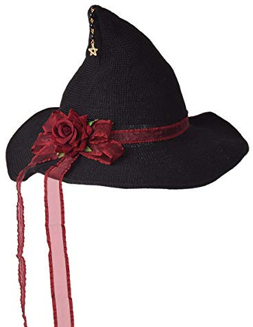 GRACEART Damen Steampunk Filz-Hexenhut mit Zahnrädern Strickmütze (Style-03)
