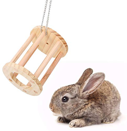 Kleines Haustier Gras Heuraufe, Hamster Chinchilla Meerschweinchen Kaninchen Fütterungsschüssel Gras Korb Käfig Spielplatz Kauspielzeug(Aufhängen)