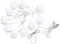 Uonlytech 1 Satz 10 Led-lampen Fenster Blinken Lichter Led-waschtischbeleuchtungs-kit Tageslicht Dimmbare Leuchtmittel Make-up-licht Schminkleiste Leuchte Rotieren Nachtlicht Weiß Bilden