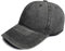 TOSKATOK® Mens Boys Cotton Classic Adjustable Stonewash Peaked Baseball Cap Hat-1 Charcoal