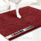 Muddy Mat® AS-SEEN-ON-TV Highly Absorbent Microfiber Door Mat and Pet Rug, Non Slip Thick Washable Area and Bath Mat Soft Chenille for Kitchen Bathroom Bedroom Indoor and Outdoor - Red Large 35X24