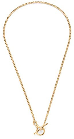 Leonardo gold Polli Clip&Mix Halskette aus Edelstahl 1 Stück, kurze filigrane Panzerkette mit Knebelverschluss goldfarben, Damenschmuck, 021796