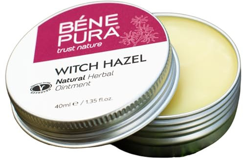 BenePura Pomada Hemorroides, Pomada Natural de Hamamelis para Ardor, Picazón y Malestar, 40 ml