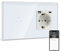 BSEED Normal enchufe USB con Smart ZigBee Interruptor de Luz 1 Gang 1 Vía,Compatible con Alexa y Google Home,Schuko Enchufe con 1 Puerto Tipo C y 1 Puerto USB Blanco(Zigbee Gateway Hub Requerido)