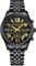 Anthony James Chrono Sport-Armbanduhren für Herren – Chronograph, handmontiert, Wasser- und Kratzfest – Analoguhr mit Minuten, Stunden und Sekunden Männer – Schwarz