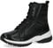 CAPRICE 9-26259-41, Botines planos con cordones para Mujer, Negro (Black Nappa), 38 EU