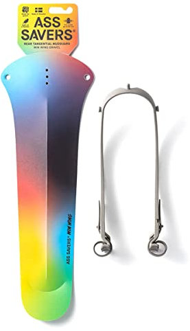 ASS SAVERS, Win Wing Gravel,Hinteres Schutzblech für Kiesräder, für Reifenbreiten bis 60 mm, ultraleicht, Clip-On, einfache Installation und Demontage, sichere Halterung, schwedisches Design, Spektrum