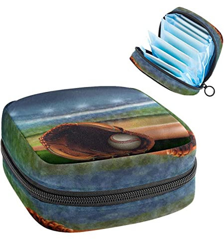 Aufbewahrungstasche für Damenbinden, Menstruationstassen-Tasche, Perioden-Tasche, Organizer für weibliche Pads, Tampons, Baseball-Handschuh-Ballschläger
