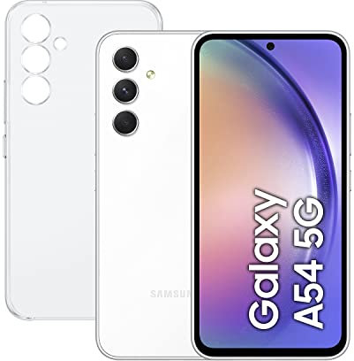 SAMSUNG Galaxy A54 5G (256GB, 8GB de RAM) Smartphone Android Color Blanco, Pantalla Infinity-O FHD+ de 6,4 Pulgadas, Batería de 5000 mAh, Exclusivo Amazon (Versión española)