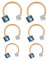 Longita Hufeisen Septum Piercing für Damen 16G 8/10/12MM - Opale CZ Tragus Conch Helix Knorpel Ohr Schmuck Rosegold