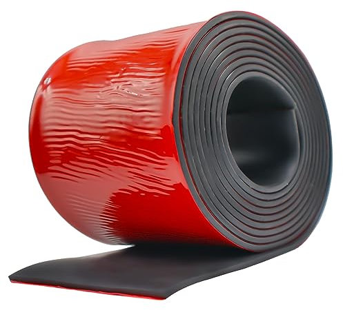 Rubber Strip Adhesive Neoprene Rubber Sheet 100mm(W) x3mm(T) x3m(L) Solid Rubber Rolls for DIY, Washers, Crafts, Pads, Flooring Protection, Supports, Seal Floor Covering, Leveling, Weather Seal