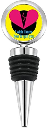 Romantische Folie klassische Worte Flaschenverschluss Edelstahl Gummi wiederverwendbar