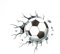 Wandtattoo Fussball Junge Schlafzimmer Fußball Rissige Wand Aufkleber Kinderzimme Jugendzimmer Fussball Poster Deko