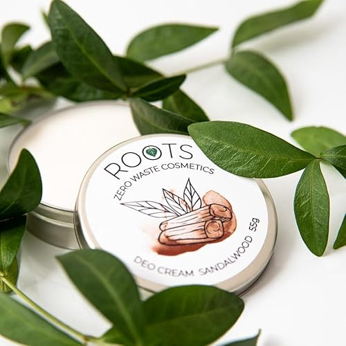 Natural Deodorant Cream SANDALWOOD - ROOTS Zero Waste Cosmetics