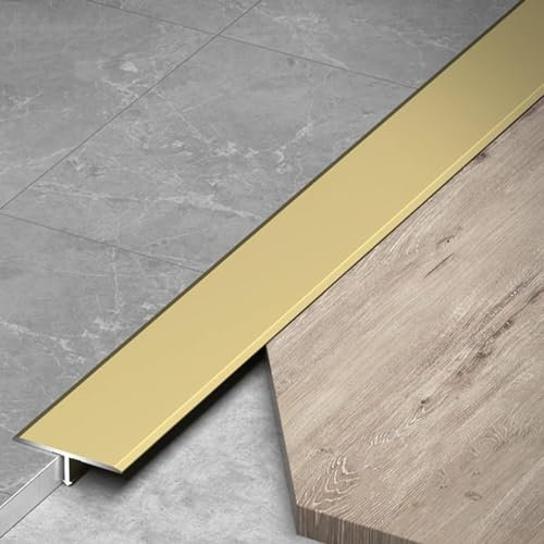 Wide 2.5cm Vinyl Floor Transition Strip, T Molding Doorway Reducer Flute for Home Office, Front Door Edge Trim for Carpet/Tile Protector (Size : Length 110cm/43 in)