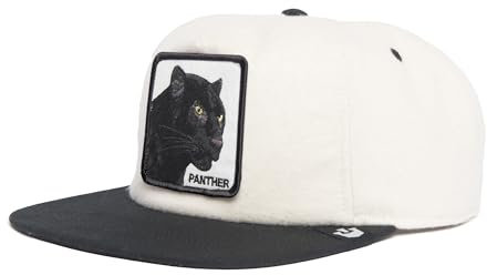 Goorin Bros. Flat Cap Stealth Explorer Natural Weiß Schwarz, Size:OneSize