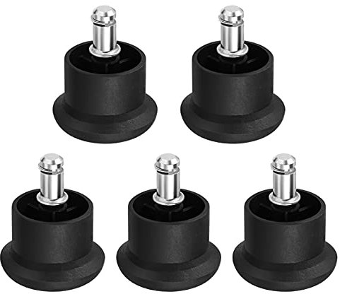 Lenkrollen-Set, Lenkrollen, Stuhlräder, Stopper, feste Rollen, Bürostuhl-Fußgleiter, umwandelbarer drehbarer Bürostuhl mit Rollen, robuste Rollen
