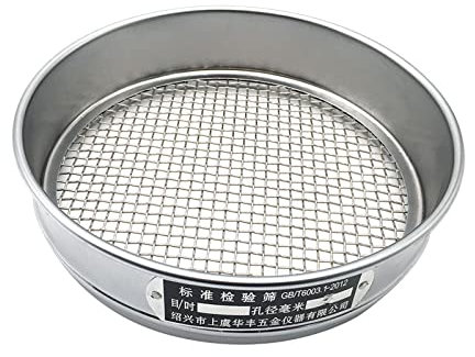 Stainless Steel Test Sieve 4/10/20/60 Mesh Aperture Lab Standard Test Sieve Economy Test Sieve For Industrial Laboratory Flour Sieve For Baking Fine Mesh Stainless Steel