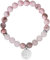 Bracciale in Pietre Curative da 8mm in Quarzo Rosa e Giada Zebra Rosa per Donne, Bracciale Gemma, Cristallo per Yoga Chakra, Ideale per Coppie/Amicizia/Partner