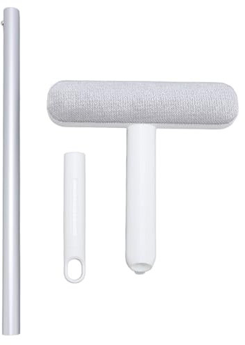 Bildschirmbürste, Fenstergitter, Bildschirmreinigungswerkzeug, Doppelseitige Bildschirmbürste mit Abnehmbarem Bürstenkopf für Zuhause, Weiß