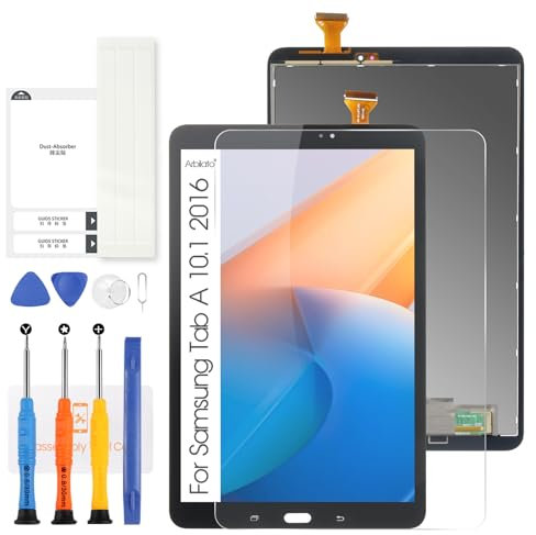 Schermo LCD per Samsung Galaxy Tab A 10.1 2016 T580, Digitalizzatore Schermo Sostituzione SM-T580 T585 T587 Display Pannello Assembly Kit (nero)