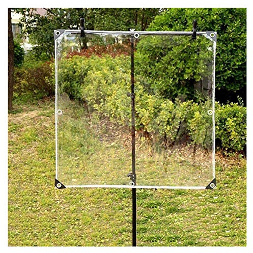 Abdeckplane, strapazierfähig, wasserdicht, transparent, für Zelt, Lager, Carport, feuchtigkeitsbeständig, Terrassengehege, langlebig, leicht zu reinigen, 1,8 x 3 m