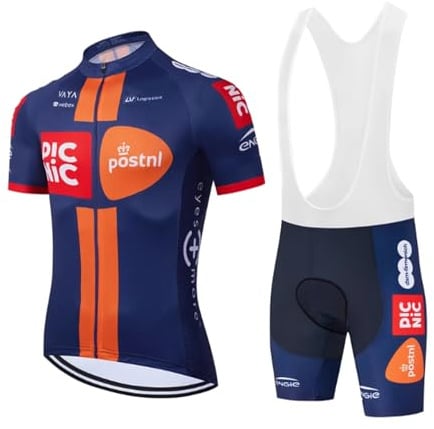 RDCYCLIST 2025 Pro Team Radsporttrikot-Set für Männer, atmungsaktives MTB-Rennradtrikot Paddad Bib Short Trikots (4XL)