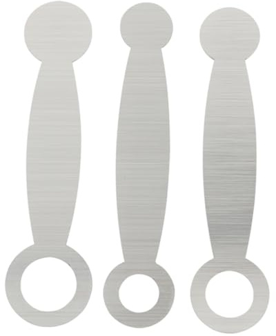 Flöten Reparatur Polster Werkzeug Silber aus Edelstahl 3 Stück | Glätten von Lederpolstern, Leicht zu Verwenden, für Flöte, für Hobbyanwender und Profitechniker