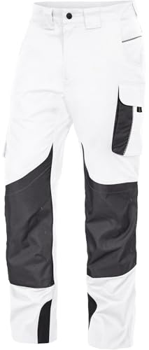 Leibwächter Dynamic Line Arbeitshose Herren Stretch, Bundhose mit Knieverstärkung, Atmungsaktive Arbeitskleidung mit Oxford-Knietaschen für Handwerk, Montage und BAU
