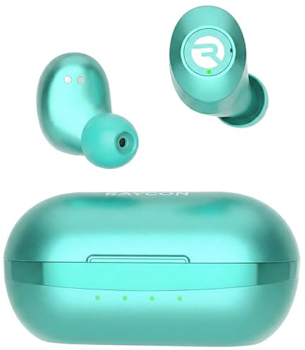 Raycon Everyday Earbuds Classic Bluetooth Wireless with Microphone - Stereo Sound, Active Noise Canceling, in-Ear Bluetooth Headset True Wireless Earbuds 32 Hours Playtime (Mint)
