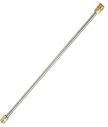Abaodam Baguette Rallonge pour Nettoyeur Haute Pression 17 Pouces INOX M22 14 Mm Mâle à Connexion Rapide 1/4 Pouces Accessoires Nettoyage Voiture Jardin 5000 Psi