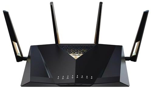 RT-BE88U Router Wi-Fi 7 Dual-Band, Fino a 7200 Mbps, 2×10GbE (RJ45+SFP+), 2.5GbE, AiMesh