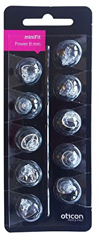 Oticon MINIFIT Dome Tips (8mm MEDIUM POWER) by Hearing Aid Supply Shop