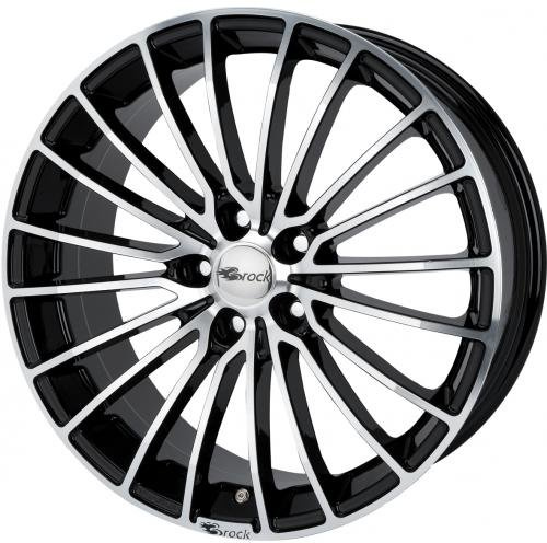 Brock B24 schwarz front-poliert 8x19 ET42 5.00x105.00 Hub Hole 56.60 mm - Alu felgen