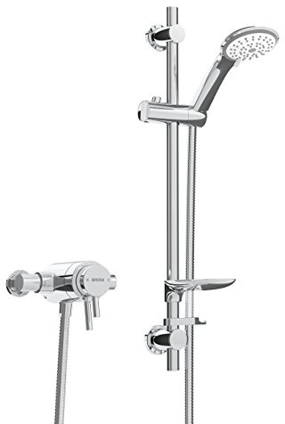 Bristan PM2 CSHXAR C Prism Exposed Concentric Shower Valve with Adjustable Riser Kit, Chrome