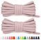 Stepace 2 Paires de Lacets Arrondis de 60cm Pour Baskets, Longueur 200cm 18 Couleurs, Lacets de Chaussures Rose Pâle 100cm