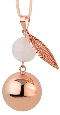 Bola de grossesse Or rose perle et feuille - Bola