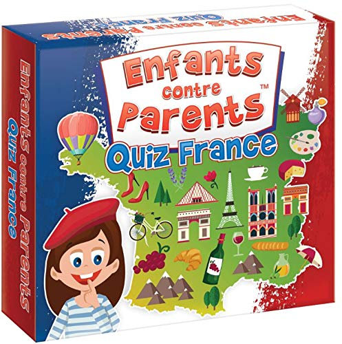 KANGUR Enfants Contre Parents Quiz France – Jeu de Société Éducatif sur la France | 54 Cartes, 216 Questions, Plateau | Famille Enfant Adulte | Dès 6 Ans