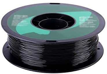 OPYTR 3D Drucker PLA Filament Flexibel TPU.Filament 1.75mm,TPU 95A 3D Druckerfilament 1kg 2,2 lbs.Spule 3D-Druckmaterial for 3D-Drucker und 3D-Stift Seide glänzend (Color : Black)