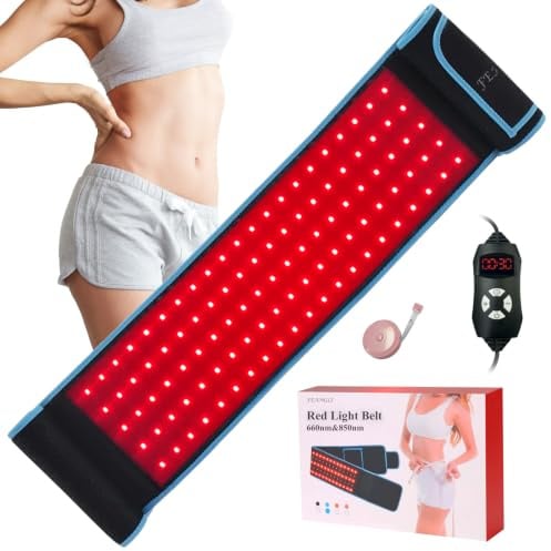 Ceinture de thérapie par lumière rouge pour soulager la douleur corporelle, ceinture Lipo à lumière rouge proche de l'infrarouge, coussin de thérapie en profondeur pour la taille, le dos, les épaules