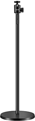 Support de sol pour projecteur Qwall(Noir mat),le trépied du projecteur prend en charge différents types de projecteurs, alliage d'aluminium forgé, 35-100cm quatre hauteurs réglables, rotation à 360 °