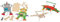 Baker Ross Bastelsets Holzfiguren „Roboter“ (4 Stück) & Bastelsets Holzfiguren Drache (3er-Pack) Bewegliche Puppen mit Flügelschlag für Kinder zum Basteln im Klassenzimmer, AW568
