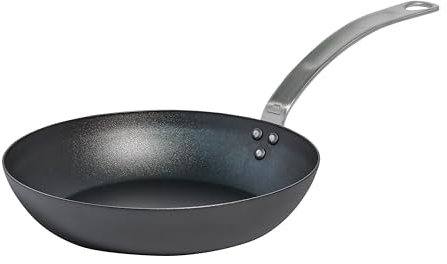 Made In Cookware - Seasoned 10 Blue Carbon Steel Frying Pan - (Like Cast Iron, but Better) - Crafted in Sweden - Professional Cookware - Induction Compatible
