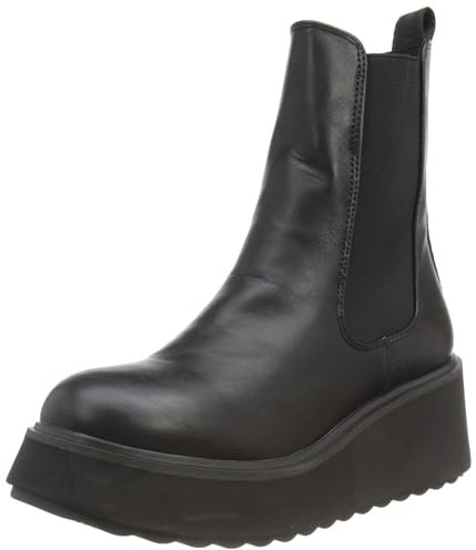 Rocket Dog Heyday Polyurethane Women's Black Flat Chelsea Boots - UK 5