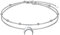 Flyow Moon Layered Bracelet de cheville en argent sterling 925 pour femme et fille - Perles réglables - Croissant de lune - Bracelet de cheville bohème - Chaîne de pied de plage de 20,5 cm, 9+1.5 Zoll